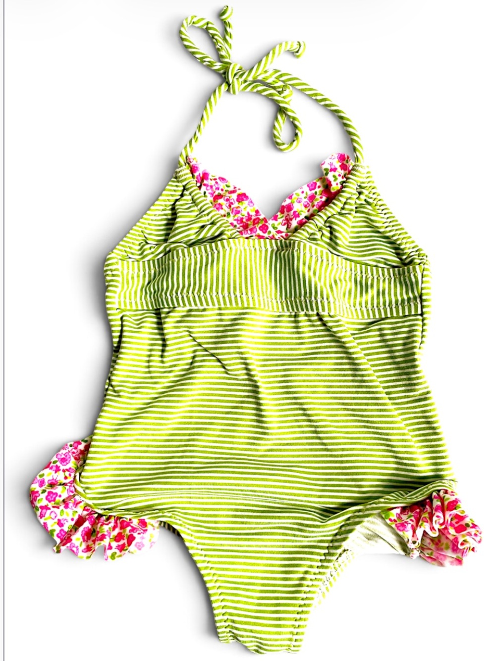 VINTAGE Y2K Swimsuit Bathing Suit Charlotte Neuville Made in USA Rufflebutt